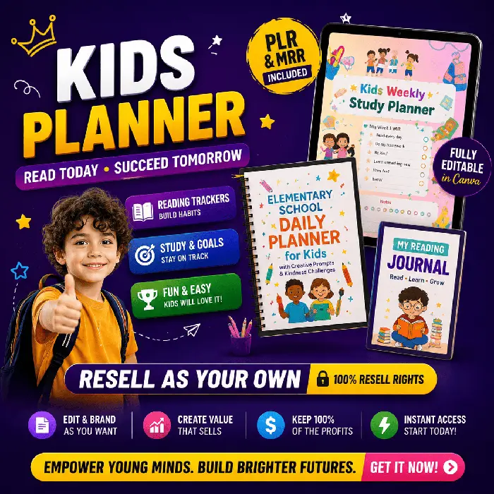 Kids Daily Planner & Reading Journal